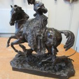 10879-19e-eeuws-brons-edelvrouw-op-paard-1.JPG